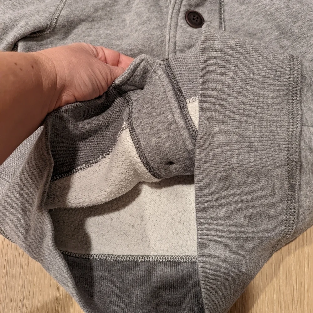 Abercrombie & Fitch Gray Kids Hoodie with Button Front
